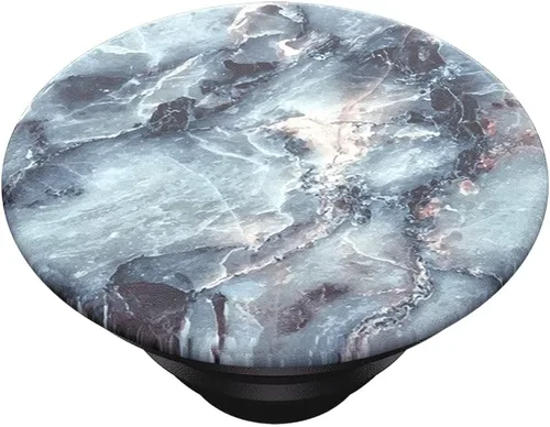 Vista 6 de PopSockets Agarre para teléfono con soporte expansible, PopGrip de mármol - Azul mármol
