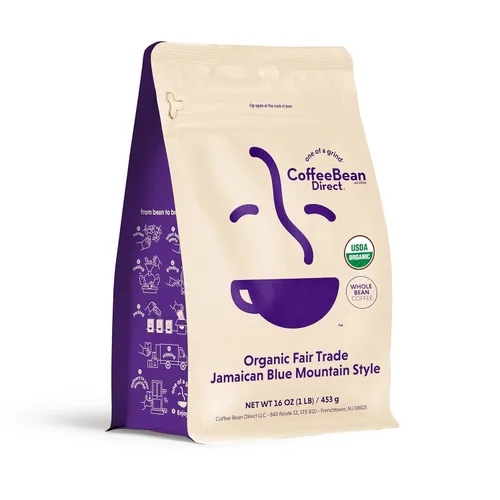 Vista 32 de Coffee Bean Direct Brazilian Santos, café en grano entero, arábica, tostado ligero, bolsa de 1 libra (paquete de 1)