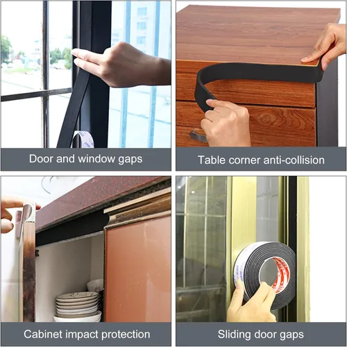 Vista 49 de BENECREAT Rollo de espuma EVA autoadhesivo de 0.039 in de grosor, hoja acolchada de espuma de 78.7 x 11.8 pulgadas para proteger muebles, relleno