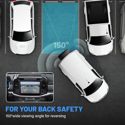 Vista 6 de EWAY Cámara de visión trasera de seguridad para Jeep Wrangler 2007-2018 Cámara de matrícula de marcha atrás y para Jeep Wrangler JK cámara