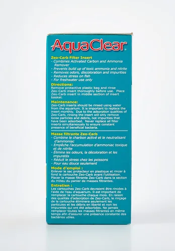 Vista 5 de AquaClear 30 Inserto de carbón activado, medios de reemplazo de filtro de acuario, A602