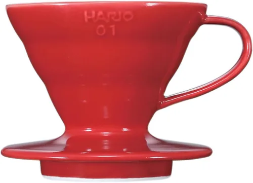 Vista 8 de HARIO V60 VDGR-01-B Gotero transparente de vidrio resistente al calor, 01, para 1 a 2 tazas, negro, fabricado en Japón