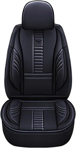 Vista 9 de Fundas de asiento delantero para Volkswagen 1999-2025 95% modelos, protección de banco frontal 3D compatible con bolsa de aire lateral línea negra