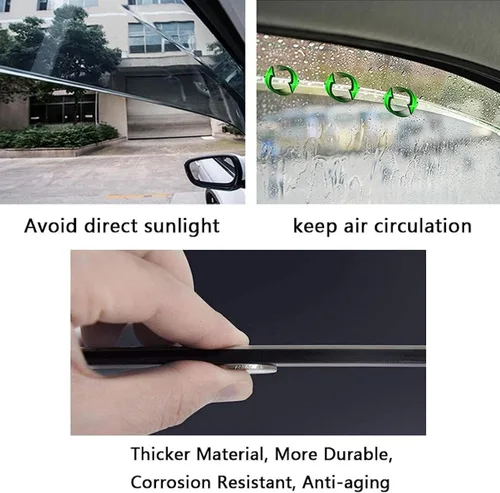 Vista 2 de Deflector de ventana lateral, para Cadillac CT4 2020-2022, viseras de ventana, protección contra la lluvia, deflector de toldo, protector contra