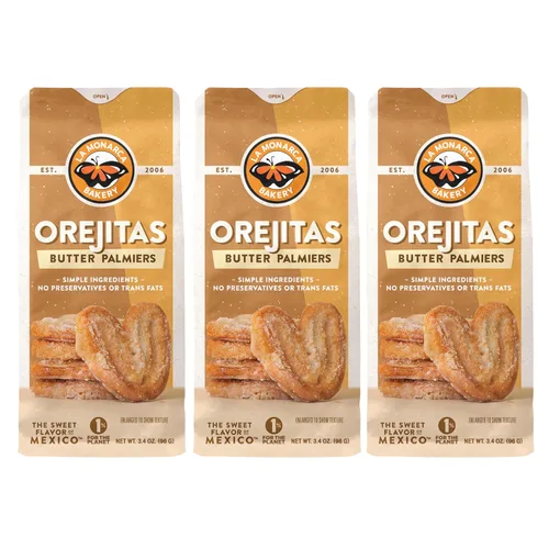 Vista 8 de Paquete variado de galletas mexicanas (paquete de 3), Galletas de canela, Galletas de boda mexicanas, Orejitas de La Monarca Bakery