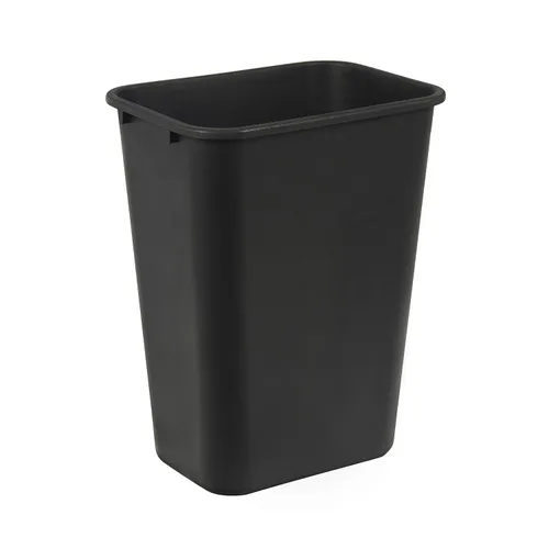 Vista 13 de Amazon Basics Cubo de basura pequeño, papelera rectangular para oficina comercial, 3 galones (paquete de 2), color negro