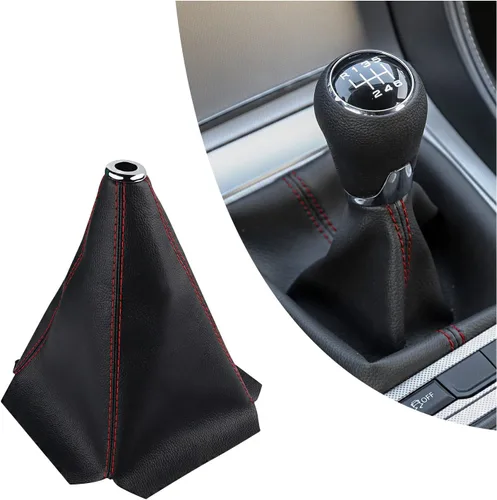 Vista 8 de Salior Cubierta de palanca de cambios a prueba de polvo, protege la perilla de la palanca de cambios y decora el interior del automóvil, cubierta