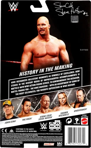 Vista 6 de Figura de acción de Steve Austin Stone Cold de WWE