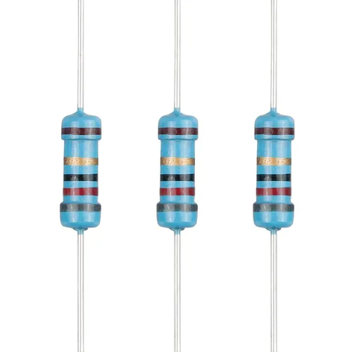 Vista 44 de 100 resistencias de 56 ohmios 1/2 W (0.5 vatios) ±1% tolerancia de película metálica, múltiples valores de resistencia opcional