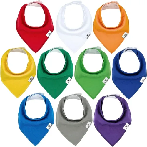 Vista 14 de DiaperSquad's 100% Organic Cotton Baby Drool Bibs, Super Absorbent & Adjustable Baby Bibs for Drooling and Teething