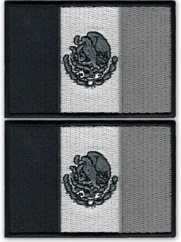 Vista 8 de Laughing Lizards Parches de bandera mexicana (paquete de 2), parches de México para mochilas y chaquetas, parche de moral mexicana, parche