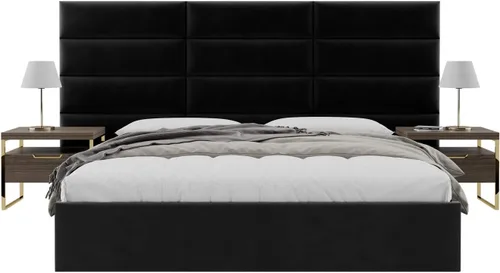 Vista 40 de Vänt - Paneles tapizados de cabecera para montar en la pared, diseño Elizabeth, 120 x 46 pulgadas, configuración de 16 paneles individuales