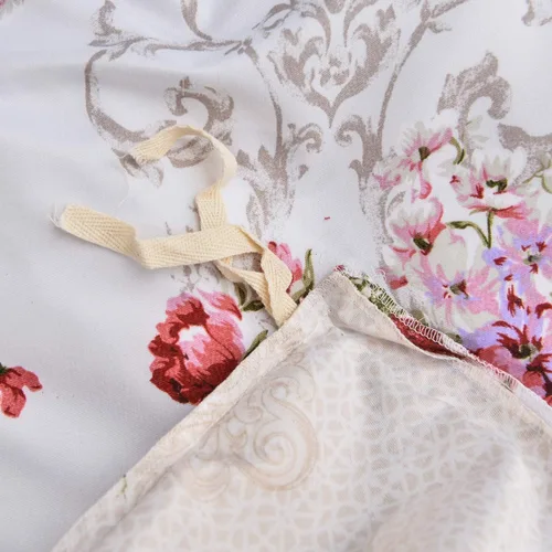 Vista 7 de Funda de edredón tamaño individual 5 piezas ultra suave lavado floral funda de edredón con cierre de cremallera