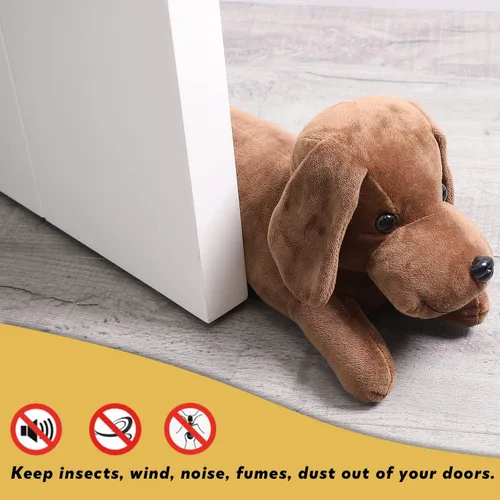 Vista 3 de Dog Under Door Draft Stopper Heavy Duty, 2.8LB 34 Inch Decorative Fabric Door Draft Blocker, Animal Weather Stripping Sound Proof Bottom Seal, Save