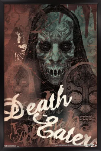 Vista 9 de Trends International Póster de pared de The Wizarding World: Harry Potter - Mortífagos - Máscaras - 14.725 x 22.375 pulgadas, versión enmarcada