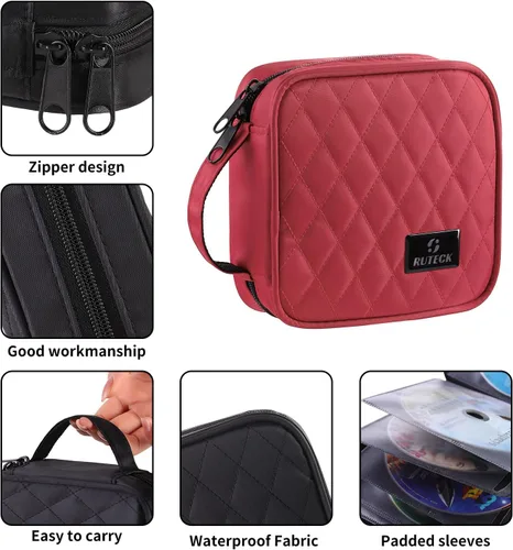 Vista 4 de CD & DVD Storage Case - Car & Home Travel Organizer