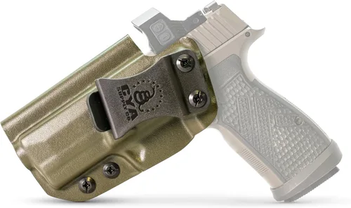 Vista 83 de CYA Supply Co. Funda para llevar armas dentro del cinturón, lista para ópticos (verde OD) IWB, para llevar armas ocultas, dentro de la cintura