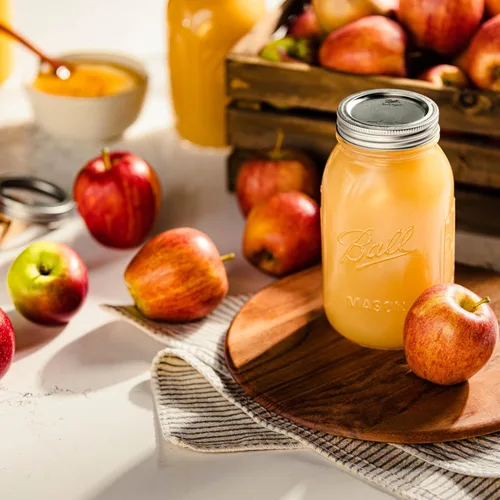 Vista 2 de Ball Tapas de boca regulares con bandas, 12 tapas con bandas por paquete (paquete de 2)