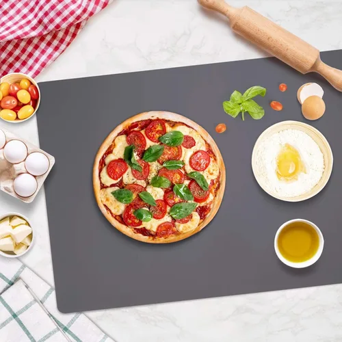Vista 7 de Gartful Alfombrillas de silicona grises para encimera de cocina, protector de encimera de silicona grande, 25" x 17" almohadilla protectora