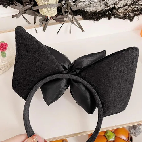 Vista 7 de Taikcsut Diadema con orejas bonitas, horquilla para el cabello, accesorios para la cabeza de anime cosplay de Jk Kawaii, accesorios para niñas