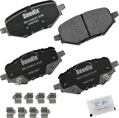 Vista 77 de Pastillas de Freno Traseras Cerámicas Bendix Priority1 CFC1510 para INFINITI QX56 2013-2011, QX80 2024-2014, Nissan Armada 2023-2017