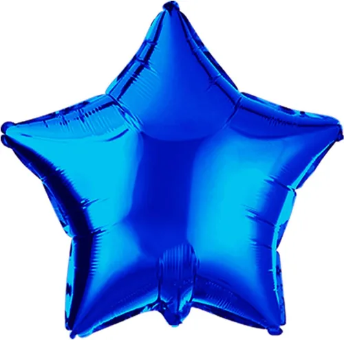 Globos de aluminio de 18 pulgadas con forma de estrella azul, globos de helio de Mylar para fiestas de cumpleaños, bodas, baby shower, paquete de 20