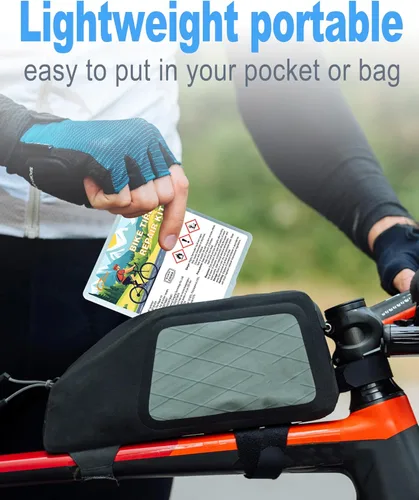 Vista 6 de Kit de reparación de neumáticos de bicicleta, kit de reparación de neumáticos de bicicleta con palancas de neumáticos de bicicleta de alta