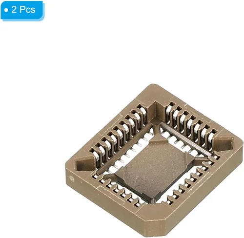 Vista 3 de PATIKIL PLCC32P IC Socket 32Pin 0.050 in Pitch SMT Dispositivos montados en superficie para placa PCB Paquete de 2