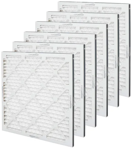 Vista 3 de Amazon Basics Paquete de 6 filtros de aire de 20 x 20 x 1 para horno de CA MERV 11 (tamaño real: 19.75 x 19.75 x .75 pulgadas)