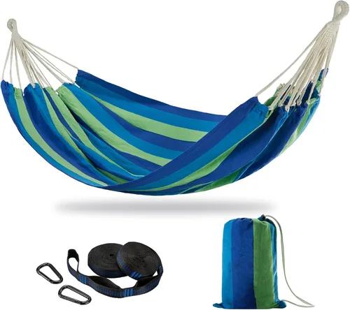 Vista 14 de CHULIM Hamaca doble brasileña con correas de árbol, extragrande de 94 x 63 pulgadas, hamaca para 2 personas para patio trasero al aire libre e