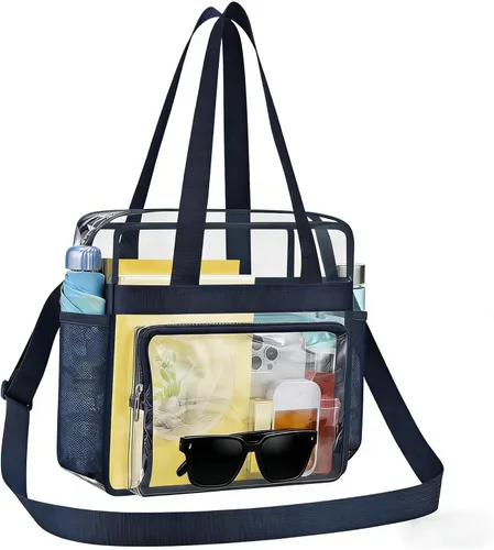 Vista 37 de Bolsa transparente para eventos de estadio 12 × 6 × 12 bolsa transparente para concierto, deporte, festival