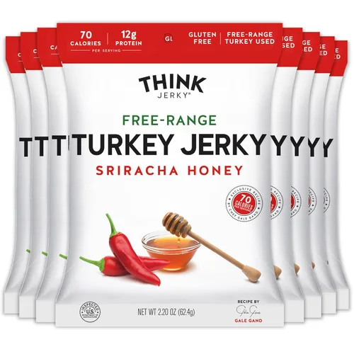 Vista 14 de Carne seca sabor chipotle dulce de Think Jerky. Deliciosa carne seca hecha por un chef. Carne de res alimentada con pasto, sin gluten, antibióticos