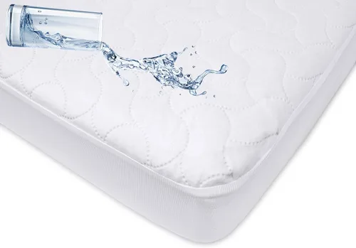Vista 3 de American Baby Company - Protector de colchón impermeable ajustado para cuna de bebé 52" x 28" - Funda protectora de colchón acolchada, silenciosa