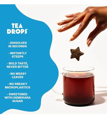 Vista 2 de Tea Drops Colección de 8 cajas de té de edición limitada de 10 unidades Surtido de té orgánico sin bolsa Hecho a mano en Estados Unidos
