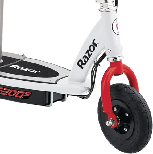 Vista 9 de Scooter eléctrico Razor E200S - Neumáticos llenos de aire de 8 pulgadas, motor de 200 vatios, hasta 12 mph y 40 minutos de tiempo de conducción