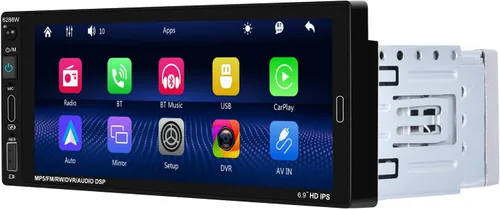 Vista 9 de [Fuluku] Estéreo de coche de 6,9 pulgadas de un solo DIN con Carplay Carplay inalámbrico