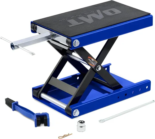 Vista 10 de Orion Motor Tech Elevador de motocicleta, gato elevador de tijera de motocicleta de 1100 libras con mango ancho en T de cubierta de 3/8 pulgadas
