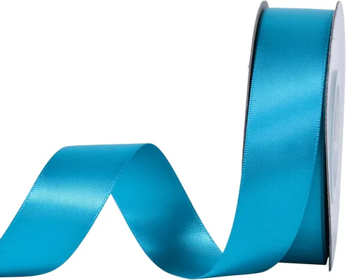 Vista 191 de YAMA Cinta de satén de doble cara, 1 1/2 pulgadas, 25 yardas para envolver regalos, color negro