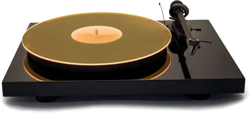 Vista 13 de Tapete acrílico para tocadiscos – 11.75 pulgadas de disco de vinilo negro – Tapete acrílico mecanizado de precisión con hueco de etiqueta
