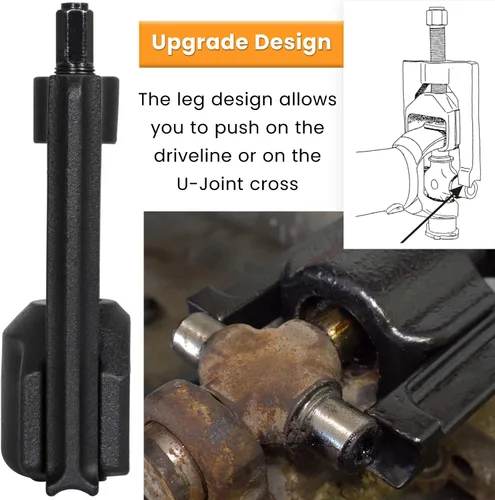 Vista 4 de E-cowlboy 10105 Herramientas de extracción de juntas en U automotrices (Clase 1-3) Extractor de juntas universales Prensa de extracción de junta