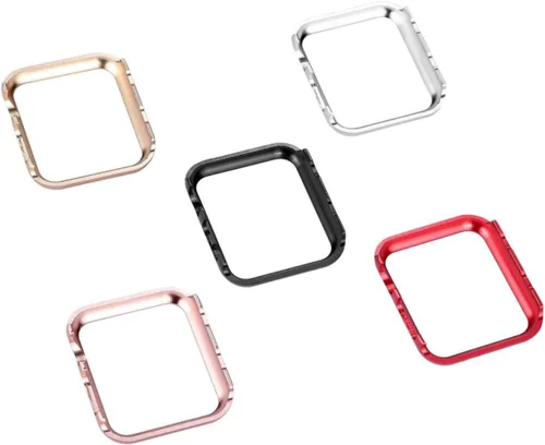 Vista 7 de Aleación de aluminio brillante Rhinestone Smartwatch Funda protectora parachoques para serie Sport Edition Plata