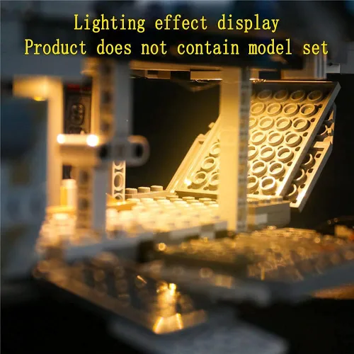 Vista 8 de Kit de luz LED para The Mandalorian The Razor Crest 2020 - Compatible con el modelo Lego 75292 (juego de modelos no incluido)