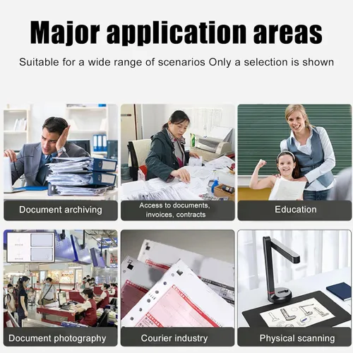 Vista 7 de Cámara de documentos 4K 16MP, conversión de Word PDF, cámara web Ultra HD para transmisión en vivo, enseñanza remota, conferencia web, para OS X