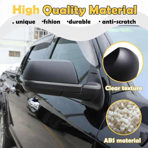 Vista 4 de CHEAYAR Tapa para espejo retrovisor de puerta compatible con Toyota Tundra 2014-2021, accesorios de automóvil, opaco, mate, cubierta de espejo