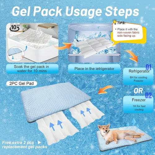 Vista 8 de Tapete de cama autocalentable para gatos de interior y perros pequeños, 26 x 17 pulgadas, tapete de calentamiento de doble cara para perros