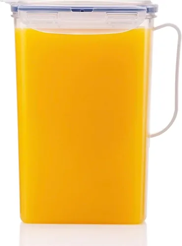 Vista 17 de LOCK & LOCK – Jarra de agua para puerta del refrigerador, con asa, sin BPA (bisfenol A), jarra de plástico con tapa abatible, perfecta para hacer