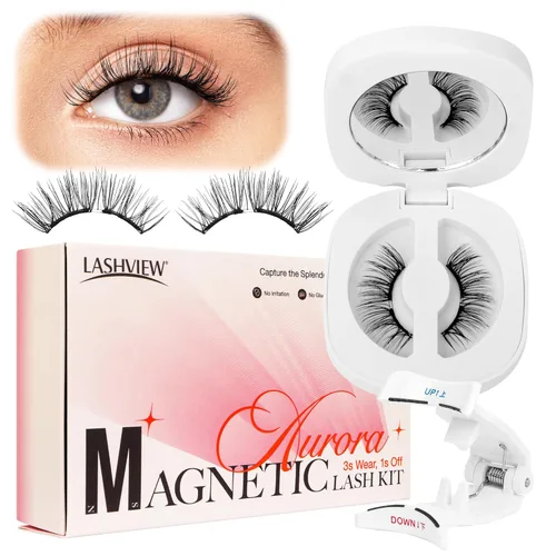 Vista 18 de LASHVIEW - Extensiones de pestañas individuales de seda de imitación de visón de 0.07mm de grosor y rizado C de 8-15mm de volumen mixto