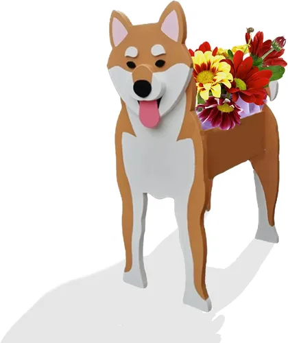 Vista 60 de Macetero de flores para perros, regalos para mujeres, bonitas macetas de PVC para perros, macetas para interiores y exteriores, maceta de jardín