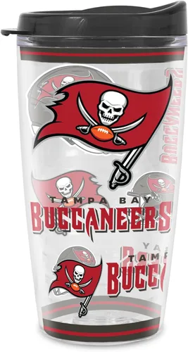 Vista 13 de Rico Industries NFL Football Vaso con aislamiento de pared doble Mayhem de 16 onzas, Tritan, con tapa