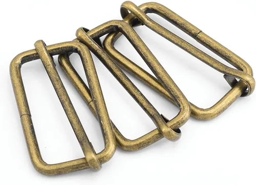 Vista 32 de CooBigo Paquete de 25 hebillas deslizantes ajustables de metal de 1 pulgada, ajustador rectangular Tri-Glide, deslizador de correa de tirantes
